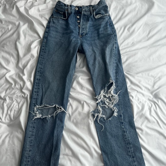 Agolde ripped jeans size 23 - Picture 1 of 3